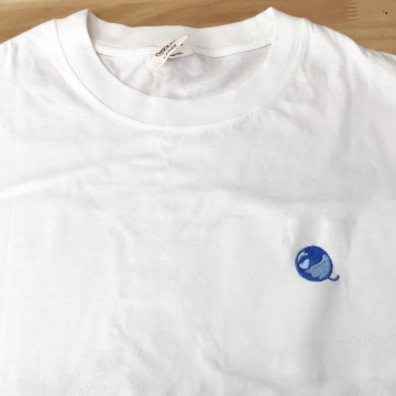  Tシャツ 【ロゴ刺繍】 左胸・横3cm