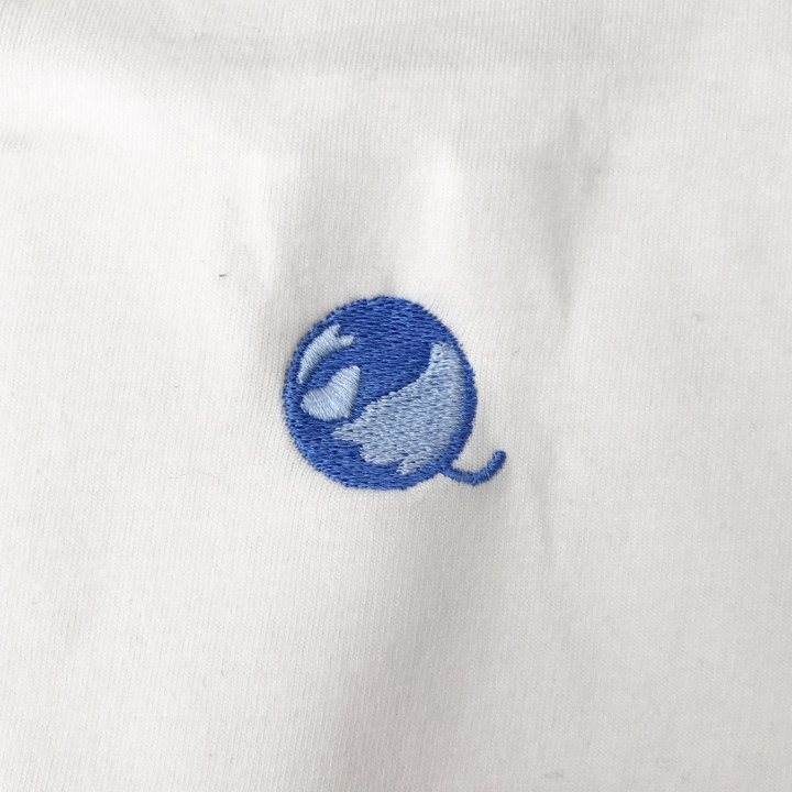  Tシャツ 【ロゴ刺繍】 左胸・横3cm