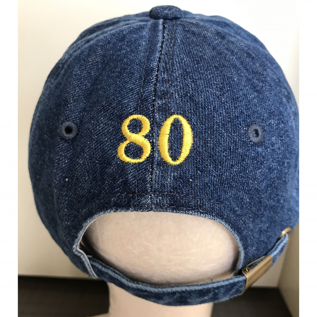 キャップ 【ネーム刺繍：センチュリー体】 背面・1文字2cm