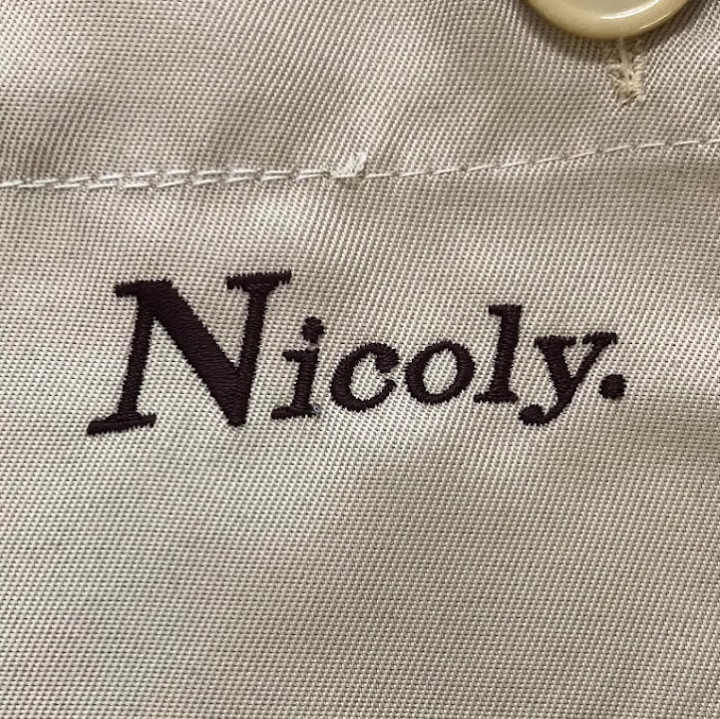 【ネーム刺繍】 頭文字Nのみ→1文字1.5cm　icoly.→1㎝
