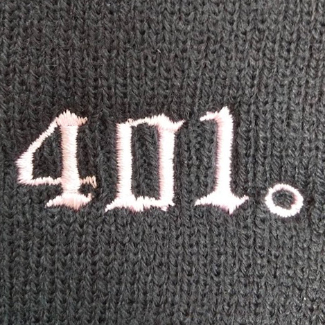 ビーニー 【ネーム刺繍：オールドイングリッシュ体】 前面中央・1文字2cm
