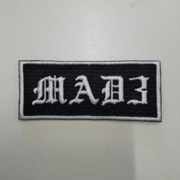 ワッペン単体 【刺繍ワッペン】 横7cm×縦3cｍ（フチ込み）