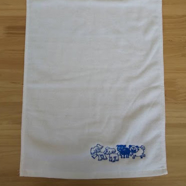 タオル 【ロゴ刺繍】 右下・縦4.3cm×横13cm程度