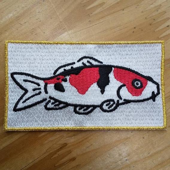 ワッペン単体 【刺繍ワッペン】 縦4.5cm×横8cm程度（フチ込み）