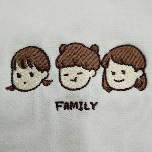 スウェット 【ロゴ刺繍】 右胸・縦4cm×横8cm程度