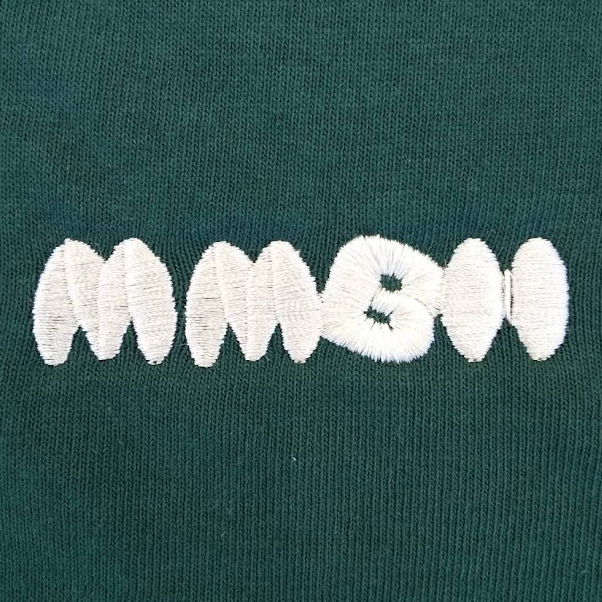 長袖Ｔシャツ 【ロゴ刺繍】 左胸・縦1.5cm×横7cm程度