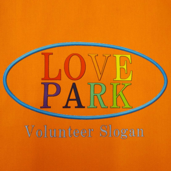 エプロン  【DTF転写プリント】  胸中央・横15cm(縦8.9cm程)