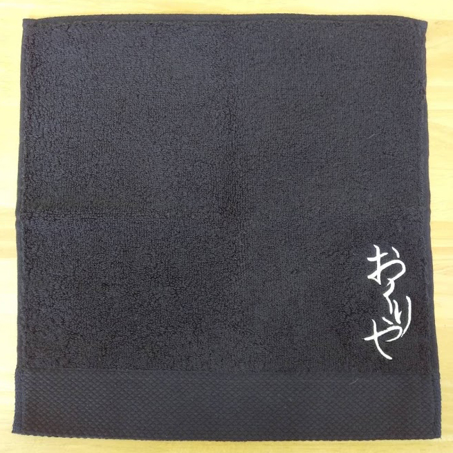ハンドタオル〈お持込み〉 【ロゴ刺繍】 右下：縦7cm×横3cm程度