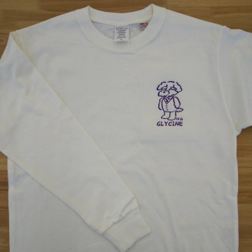 Tシャツ  【ロゴ刺繍】  左胸・縦10cm(横5.9cm程)