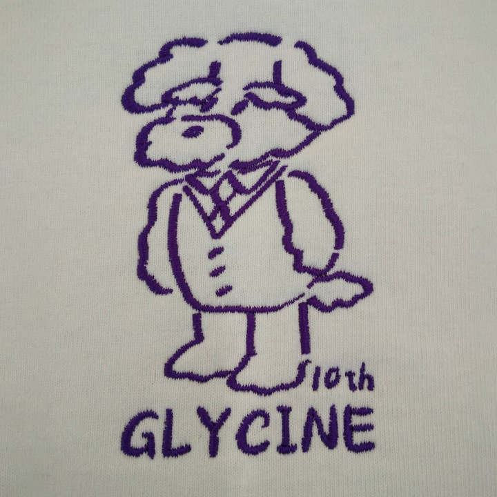 Tシャツ  【ロゴ刺繍】  左胸・縦10cm(横5.9cm程)