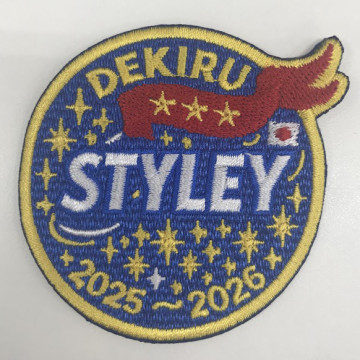 ワッペン単体 【刺繍ワッペン】 縦6.8cm×横6.8cm程度（フチ込み）
