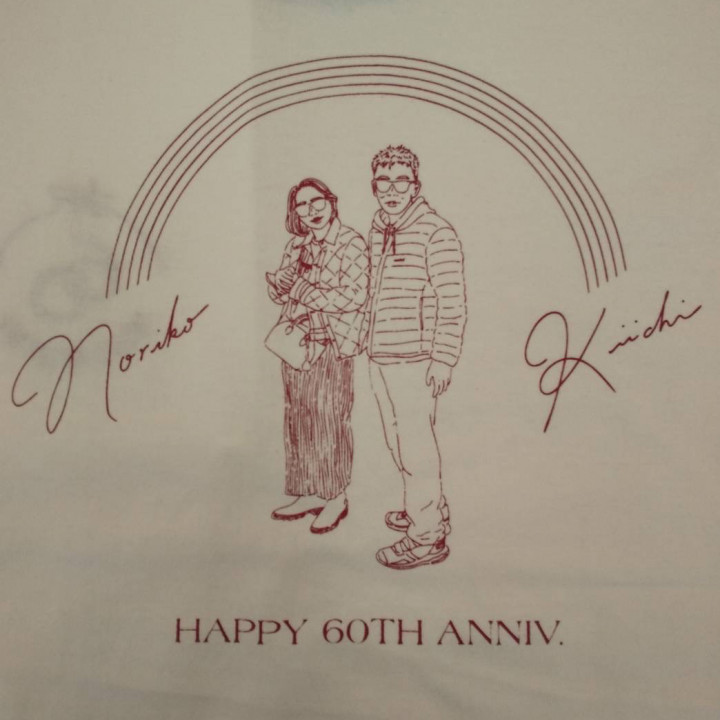 Tシャツ  【シルクプリント】  背面上部・横25cm(縦22.8cm程)