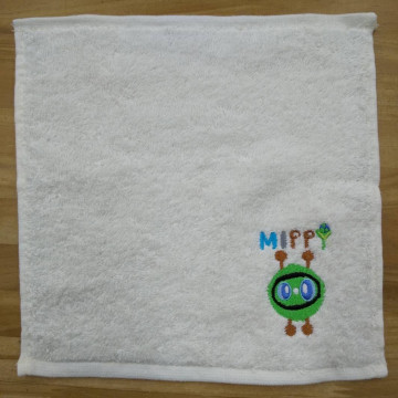 タオルハンカチ 【ロゴ刺繍】 全面右下・縦6cm×横4cm程度