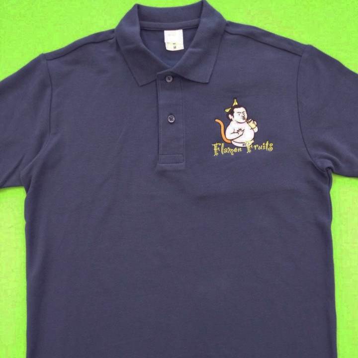 ポロシャツ 【ロゴ刺繍】 左胸・縦9.5cm×横10cm程度