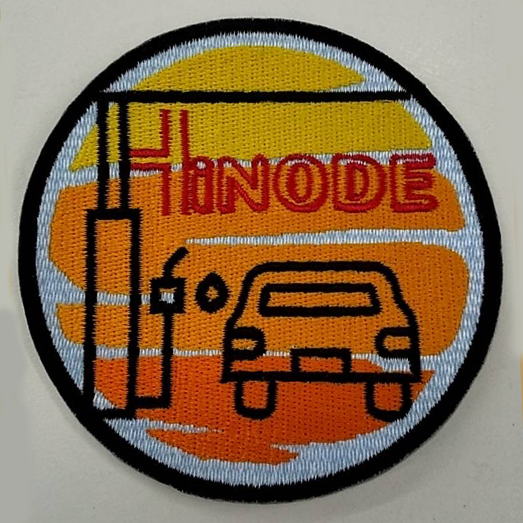 ワッペン単体 【刺繍ワッペン】 直径8cm（フチ込み）