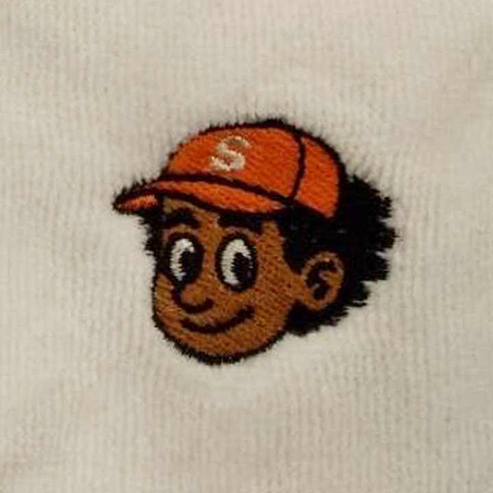 ミニタオル 【ロゴ刺繍】 右下・縦3cm×横3.3cm程度