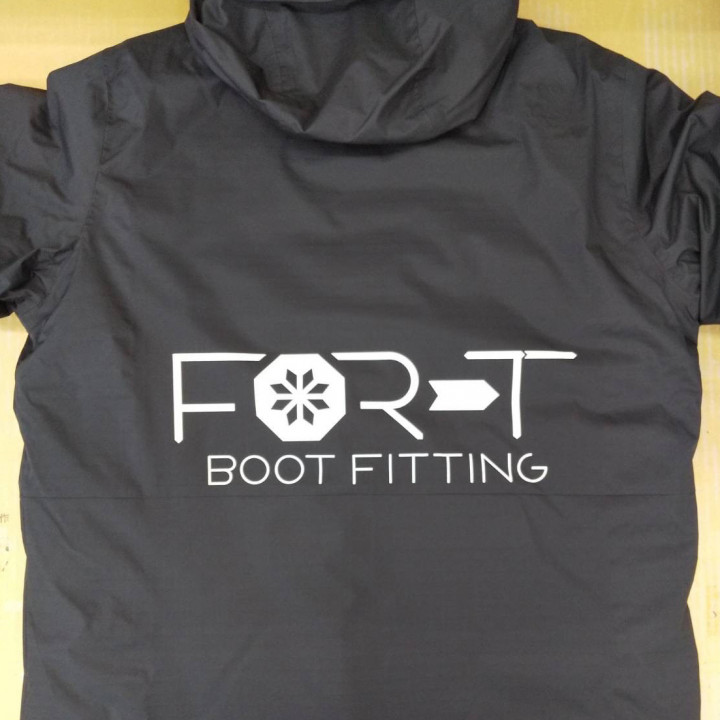 ジャケット〈お持込み〉 【DTF転写プリント】 背面・縦11cm×横35cm程度