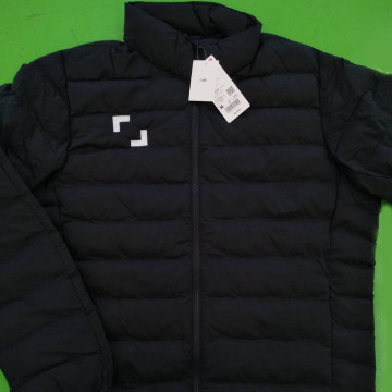 Y刺繍入り黒フリースジャケット ストリートフリースジャケット【ブラック】 刺繍ワッペン WEDNESDAY