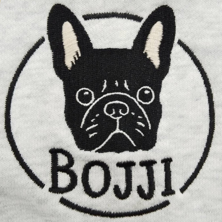 スウェット 【ロゴ刺繍】 左胸・縦8cm×横8cm程度