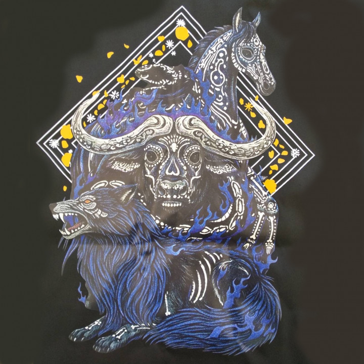 コーチジャケット 【DTF転写プリント】 背面上部・縦42cm×横34cm程度