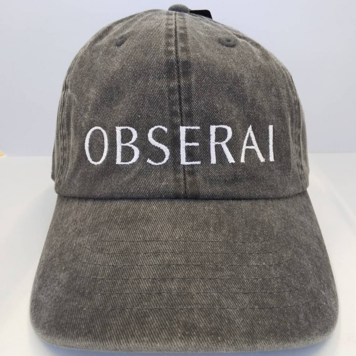 キャップ 【ロゴ刺繍】 フロント・縦2cm×横11cm程度