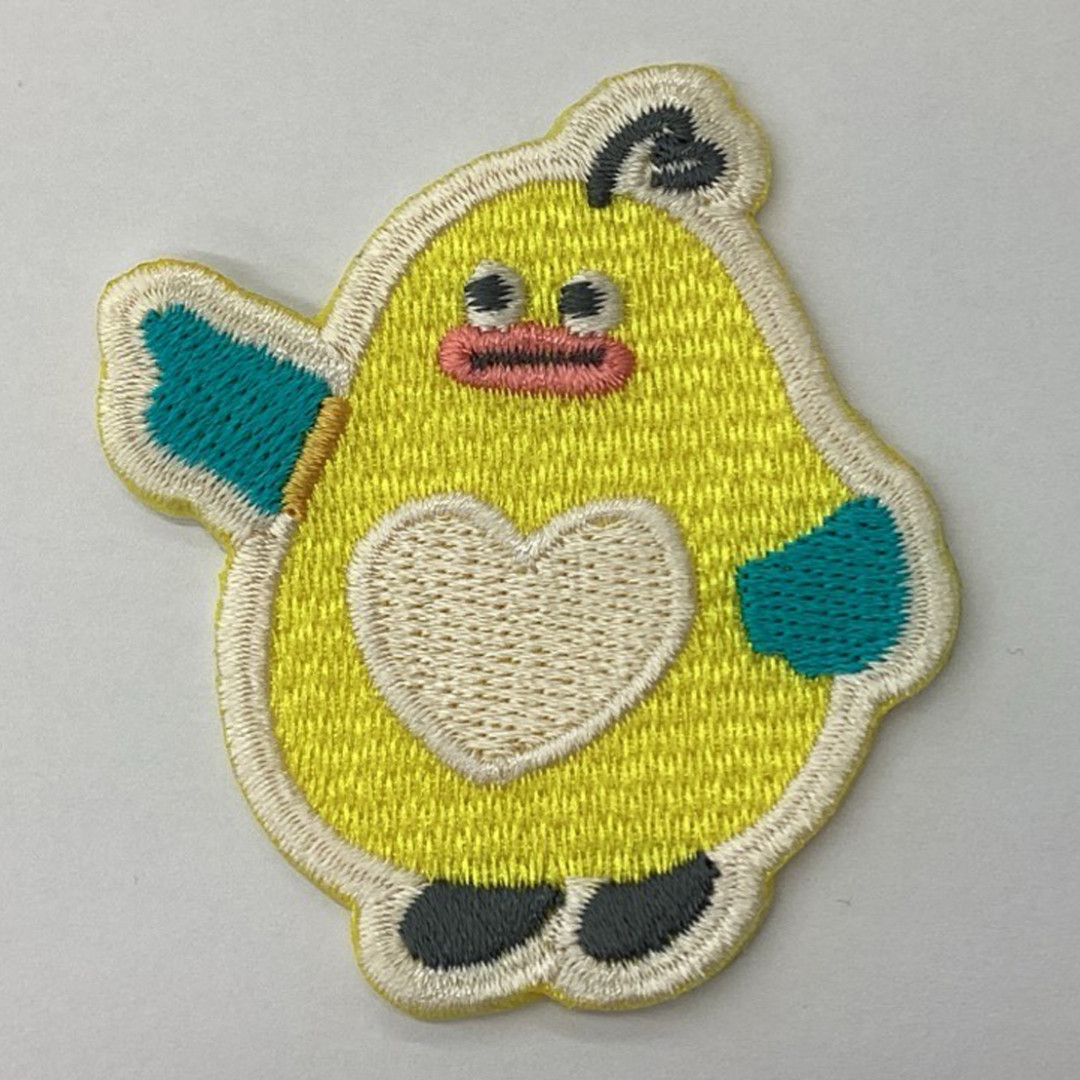 ワッペン単体 【刺繍ワッペン】 縦6cm×横5.2cm程度（フチ込み）