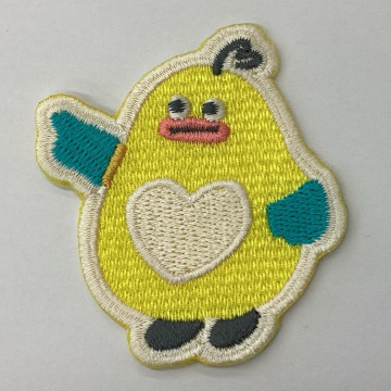 ワッペン単体 【刺繍ワッペン】 縦6cm×横5.2cm程度（フチ込み）