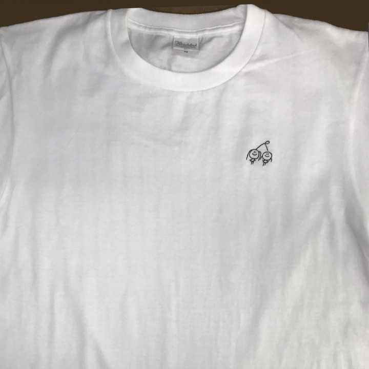 Tシャツ 【ロゴ刺繍】 左胸・縦3cm×横3cm程度