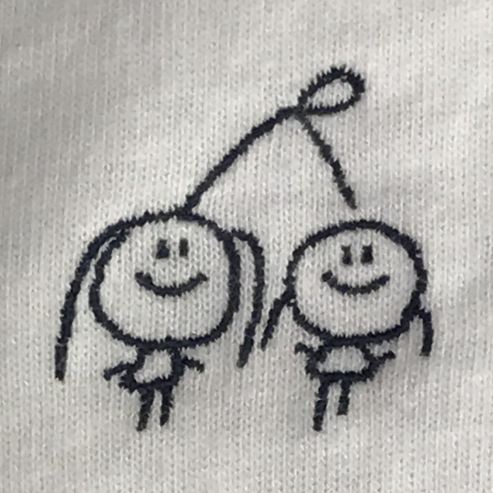 Tシャツ 【ロゴ刺繍】 左胸・縦3cm×横3cm程度