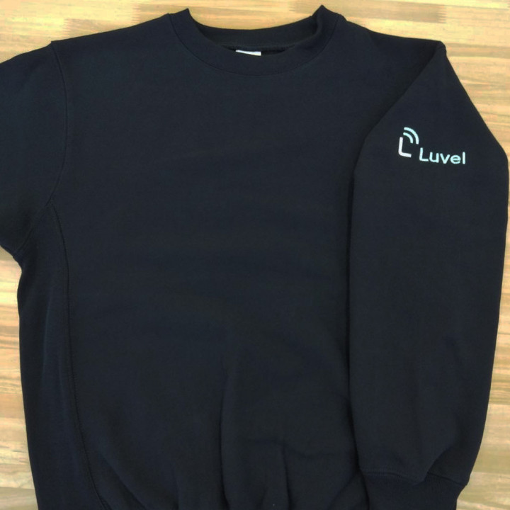 スウェット 【ロゴ刺繍】 左上腕・縦4cm×横8cm程度