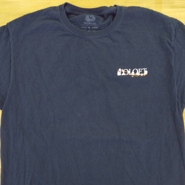 Tシャツ〈お持込み〉 【ロゴ刺繍】 左胸・縦2.5×横8cm程度