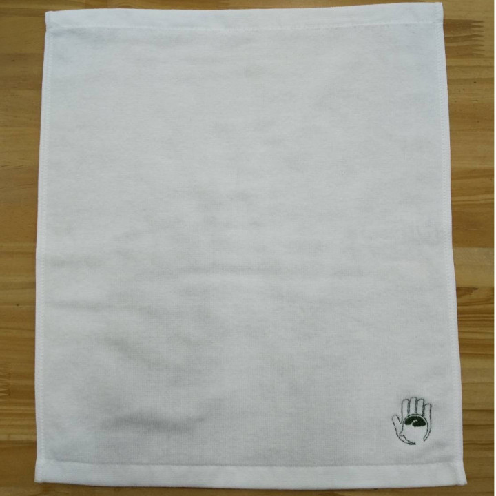 ハンカチタオル 【ロゴ刺繍】 左下・縦3.5cm×横3cm程度