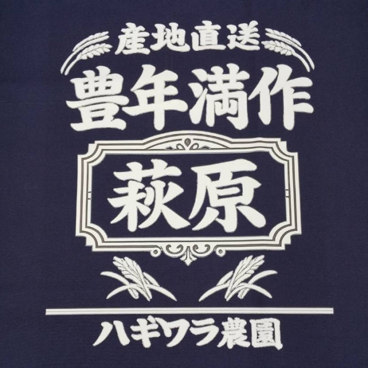 帆前掛け 【DTF転写プリント】 正面中央・縦39cm×横32cm程度