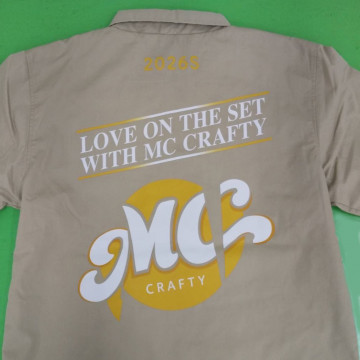 ジャケット 【DTF転写プリント】 背面上部・縦15×横36/中央・縦25×横36程度