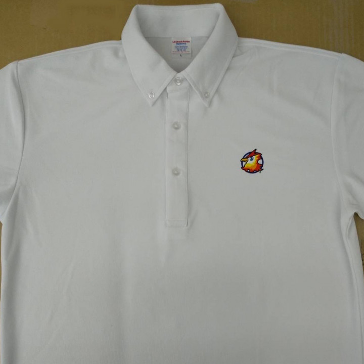 ポロシャツ  【DTF転写プリント】  左胸・横3.5cm×縦3.7cm程度