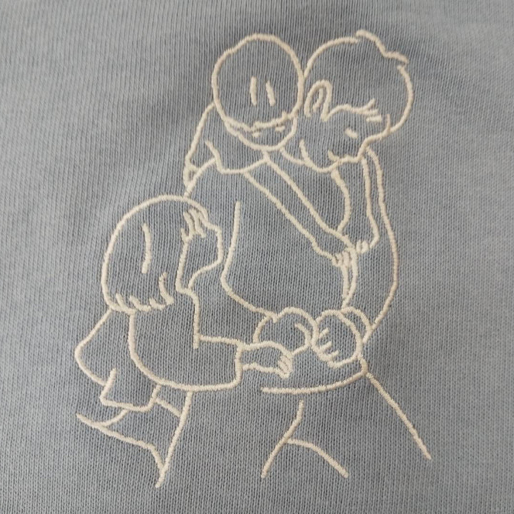 Tシャツ 【ロゴ刺繍】 左胸・縦10cm×横8cm程度