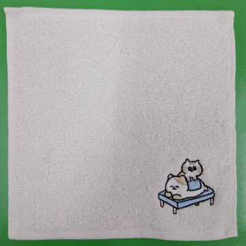 タオルハンカチ 【ロゴ刺繍】 右下・縦4.5cm×横5cm程度