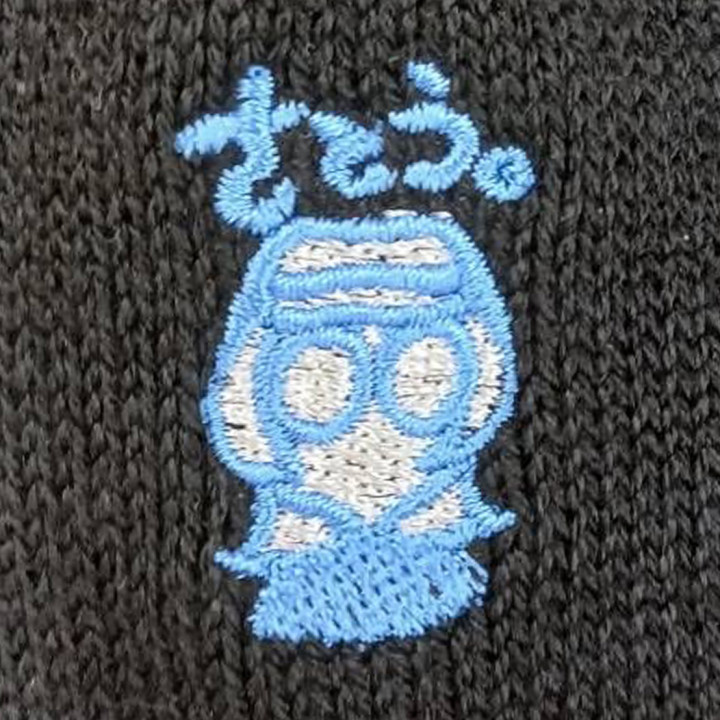 靴下〈お持込み〉 【ロゴ刺繍】 両足外側・縦3cm×横2cm程度