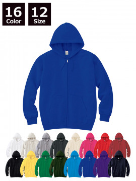 8.4oz ジップアップライトパーカー