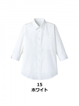 マイクロチェック七分袖シャツ