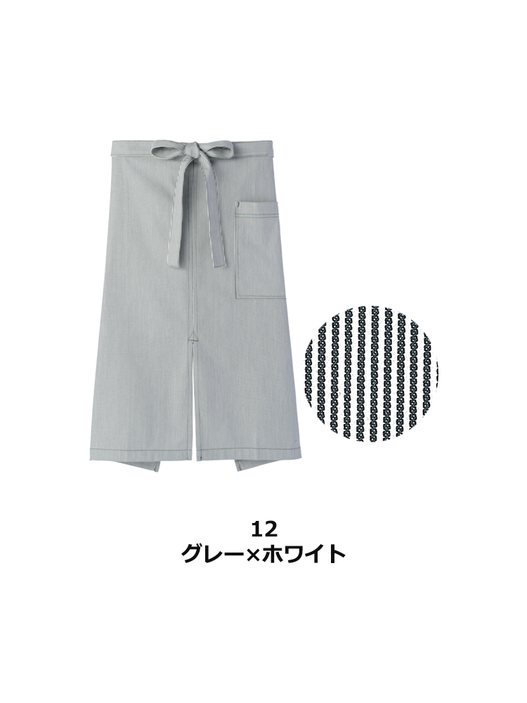 ヒッコリーストライプエプロン(男女兼用)