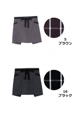 チェック柄 ショートエプロン