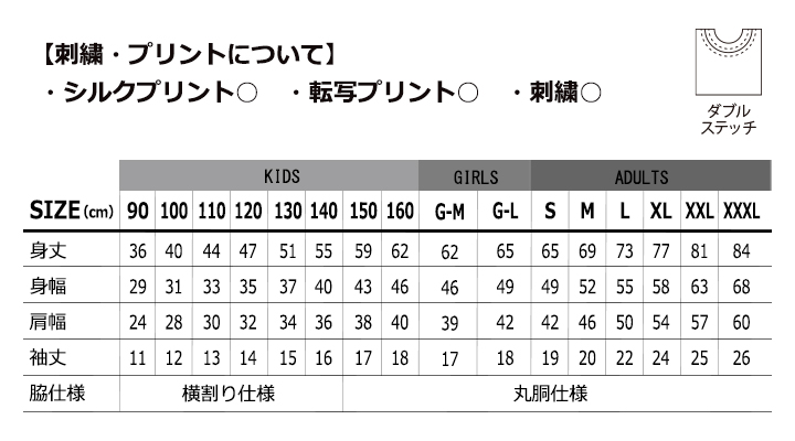 5.6oz　ハイクオリティーTシャツ(男女兼用)