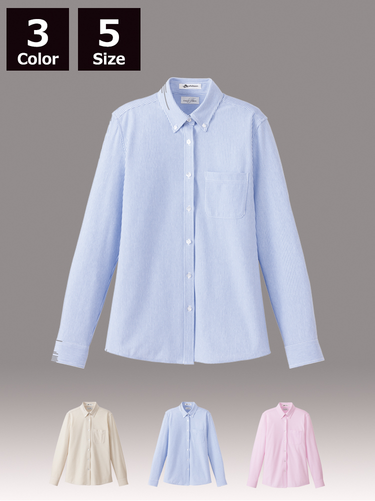 レディスニット吸汗速乾長袖ブラウス