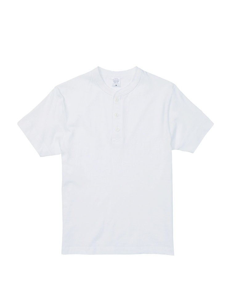 5.6oz　ヘンリーネックTシャツ