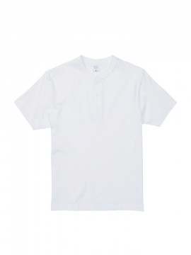 5.6oz　ヘンリーネックTシャツ