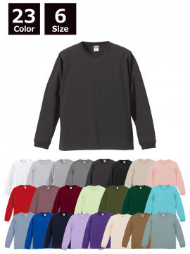 5.6oz　ロングスリーブTシャツ（1.6インチリブ）