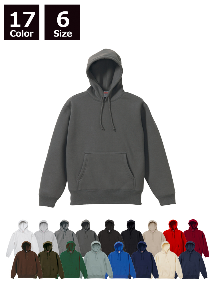 10.0oz T/Cスウェットプルオーバーパーカ(裏起毛)