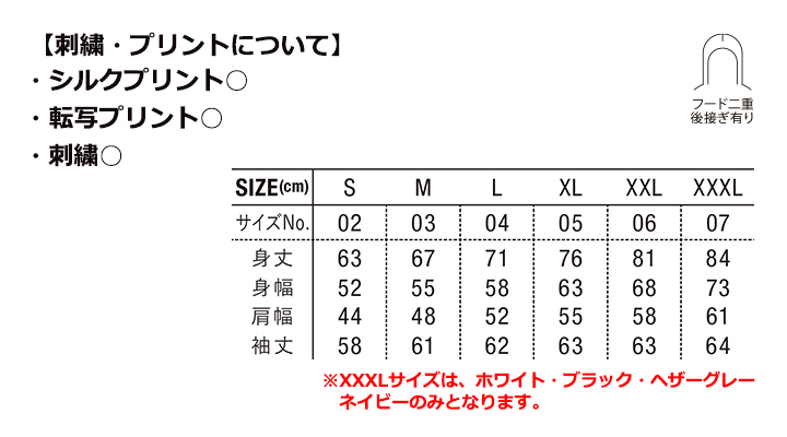 10.0oz　T/Cスウェットプルオーバーパーカ（裏起毛）