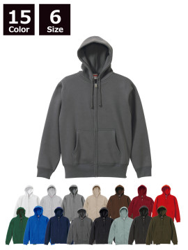 10.0oz T/Cスウェットフルジップパーカ(裏起毛)